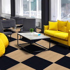 Peel and Stick Carpet Squares 24" x 24", Self Adhesive Non-Slip Carpet Tiles, Peel and Stick Soft Padded Carpet Tiles for Kitchen Bedrooms Indoor Outdoor(10 Tiles/40 sq ft)