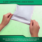 100 Pack Secure Seal White Poly Mailers - 14.5x19 Safe Shipping Bags - E-Commerce Self Sealing 2 Mil Poly Envelopes