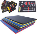 5S TOOL BOX SHADOW FOAM ORGANIZERS (2 COLOR) CUSTOM SIZE ROLL (48" x 108", Blue Top/Yellow Bottom)