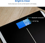 Etekcity Smart Scale for Body Weight and BMI, Bathroom Digital Electronic Weighing Scale for People, Bluetooth Free VeSync APP Connection, Rounded Corner, Accurate to 0.1lb/0.05kg, 400 lbs, Black