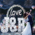 Light Up Letters, Marquee Letters 4 Feet Tall with Cool White Light, Large Letter for Party Graduation Homecoming Wedding Event Decoration, Marry Me Light Up Letter 4ft Marquee Sign Letras A