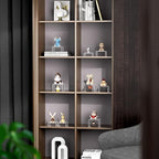 NIUBEE Acrylic Display Risers Stand 2 Sets,3 Steps Clear Riser Shelf Showcase for Amiibo Funko POP Figures -3"x3"x4"