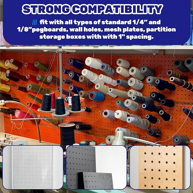 40Pcs 2" /50mm Stainless Steel Pegboard Display Hooks Bulk Set, Silver Garage Organization Peg Wall Hook Metal Slatwall Panel Hook Fit 1/8 and 1/4 Inch Pegboard for Retail