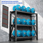 2 Sets Garage Shelving Unit Rustproof 50“W Heavy Duty Storage Shelves Easy Assembly 3 Tier Adjustable Metal Steel Utility Shelf Rack Garage Storage Organize for Tools Basement,Warehouse