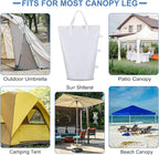 PATIKIL Canopy Weight Sand Bags, 4 Pack 112 Lbs Total Extra Large Weights Bags Waterproof Tent Leg Weights Sandbags for Outdoor Canopy Tent Sun Shelter Patio Ladder White (18x9")