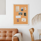 DOLLAR BOSS Cork Board for Wall - 48 X 36 Inches, Grey Texture Framed Bulletin Board Corkboard Decorative Hanging Pin Board for Office & Home Decor