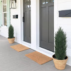 THE BLOOM TIMES 3ft Topiary Trees Artificial Outdoor Set of 2, UV Resistant Faux Cedar Pine Cypress Bushes & Shrubs, Fake Plants for Front Porch Outside Planter Patio Christmas Decor 3 Foot Tall