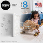 Simply 16x18x1 Air Filter, Merv 8, 6 Pack, For Home AC Furnace & HVAC (Actual Size: 15.75"x17.75"x0.75") DUST, Pet, & Allergy Control