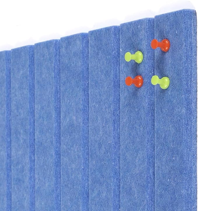 Large Felt Bulletin Board 35x47 Inch, 12pcs Peel and Stick Felt Wall Tiles Modern Push Pin Board for Wall Organization