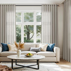Silver Grey Linen Curtains 72 Inch Length for Living Room Back Tab Rod Pocket Light Filtering Semi Sheer Modern Farmhouse Coastal Decor Cotton Textured Gauze Curtain for Bedroom Office, 2 Panels