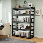 Garage Shelving Units, Heavy Duty 5-Tier Storage Shelves, Metal Adjustable Storage Rack, Steel Shelves, 2750 lbs Capacity, Industrial Shelving for Heavy Tools (Black, 24"Dx47"Wx87"H, 5-tier)