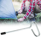 Ice Fishing Shelter Anchors Universals Tool Drill Adapter for Night Fishing Camping Enduring Portable Ice Shelter Stake Nails