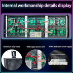 Led Sign Custom Programmable Scrolling Outdoor Digital For Business Matrix Panel Electronic Message Board Display Screen Waterproof Ip65 Wifi/App Control 96x32 Rgb Matrix, 39"X14"