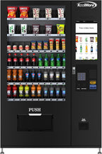 KoolMore Refrigerated Snack Vending Machine with 60 Slots and 22 Inch Touch Screen with CC Reader and Bill Acceptor in Black (KM-VMRT-50-BR)