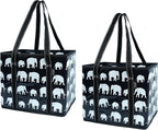 BeeGreen Large Waterproof Reusable Bags Christmas Heavy Duty Shopping Tote for Groceries Pool Gift with Webbing Handles