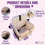 Shopping Cart Seat for Baby, High Chair Cover, Grocery Cart Cover, Cart Seat Cover for Baby, Shopping Cart Seat, Shopping Cart Cover for Baby (Beige Diagonal Checkered)