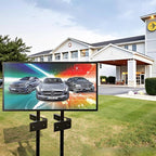 P5 Outdoor Full-Color LED Scrolling Display 65"x34" IP65 Waterproof Programmable LED Sign High Brightness, Smart WiFi and USB Control Commercial Advertising Screen for Video & Image