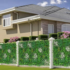 20"X20" Artificial Grass Wall, 8PCS Boxwood Panels UV-Protected Faux Grass Backdrop Wall,Greenery Privacy Hedge Screen for Outdoor Garden Patio, Indoor Party Balcony Fence Decor