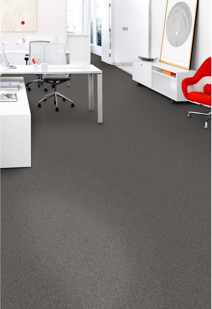 Mohawk Advance 24" x 24" Berber (Loop pile), 0.11" Pile Height, Carpet Tile, Nylon Fiber, Stonehenge Color, (24 Tiles), (96 sqft/carton)