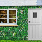 Artificial Hedge Grass Wall, Boxwood Panels 20"x20"(8pcs), Greenery Wall Backdrop, UV Protected Privacy Fence Screen, Green Wall Decor for Outdoor Indoor Wedding Décor