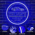 Custom Garage Neon Sign for Wall Decor, Dimmable Personalized Mechanic Garage Sign with Remote Control, Customized Name Light Up Sign for Auto Shop, Workshop, Man Cave, Gift for Men Dad