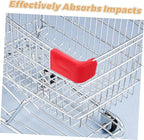 1 Pair Shopping Cart Bumper Guard Strip Collision Plastic Protector for Grocery Cart Frame Easy Installation Enhances Safety Visual Appeal Supermarkets
