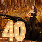 3FT Marquee Numbers, Light Up Numbers 8 for 8th 18th 48th Birthday Decorations, Big Numbers for Party Decorations, Large Light Up Numbers for Party Decor DIY Pre-Cut Foamboad Mosaic Numbers