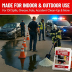 SHURFOOT 25lb Non-Slip Oil Absorbent - Provides Ice Traction & Vapor Suppression - Spill Control for Blood, Water & Oils - USDA Approved - Floor Dry Absorbent Odorless - Fire-Safe & Dustless