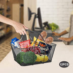 12PCS Shopping Baskets with Handles, Portable Wire Shopping Basket,for Stores Shopping