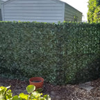 TANG 6'x10'FT Faux Ivy Privacy Fence Screen Roll- 7Pcs Artificial Leaf Fences Greenery with 130 GSM Mesh Panel,Outdoor Green Wall Chain Link Fence Covering for Balcony Backyard Patio, Ivy