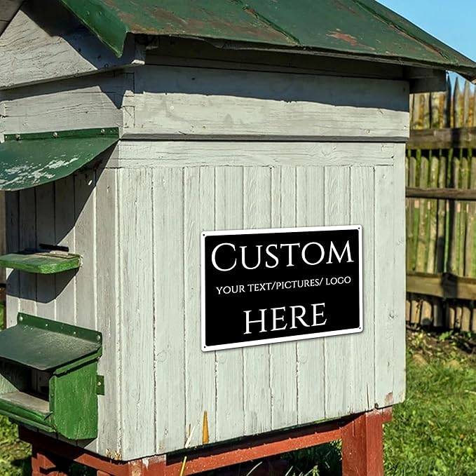Custom Sign, Custom Delivery Sign，Double-sided，Multiple Sizes, Customize for Office, Business, Workplace, office, Home, Delivery Signs(14 * 10Inch)