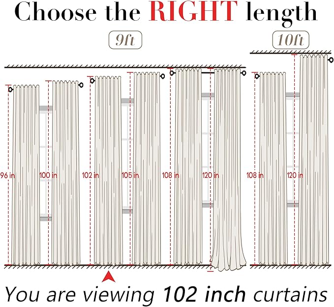 XTMYI Olive Green 102 Inch Length Back Tab/Hook Belt Linen Cotton Sheer Curtains for Bedroom 2 Panels,70 Inch Wide