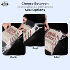Poly Bags with Suffocation Warning – 8x10" Clear Resealable Bags – 200 Pack Self-Seal Packaging Bags for Shipping and Retail – Retail Supply Co