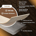 GSCIT Club Oak Edge Banding, 3 inch x 250ft roll of Veneer Edge Banding -Pre-glued Flexible, Real Wood Tape Banding for Cabinet Repair Furniture Restoration