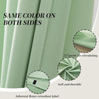 Cniuyhi Inherent Flame Retardant Hospital Curtains, Cubicle Medical Grommet Curtains for Room Divider, School Nursery, Hospital(1 Panel, Green, 5x8ft)