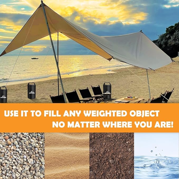 Canopy Water Weight Bag,112 LBS Canopy Weights Sand Bags,Canopy Tent Weights for Canopy Legs,Heavy Duty Weights Bags for Pop Up Tent Gazebo Legs(Without Sand)
