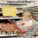 Padded Shopping Cart Cover for Baby Boy & Girl, High Chair Cover for Restaurant Seat, Machine Washable Infant Toddler Buggy Seat Cover (Checkered)