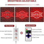 Custom Garage Neon Sign, Personalized 3D Engraved Gear Garage Name LED Sign, Customized Dimmable Neon Lights for Garage, Workshop, Carport & Man Cave Wall Decor, Gifts for Dad Father Husband Grandpa