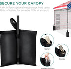 Best Choice Products 10x10ft Easy Pop Up Canopy w/Side Wall, 10 Pockets, Portable Carrying Case, 1-Button Setup, 4 Weight Bags - American Flag