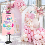 Poster Stand Heavy Duty - Adjustable Pedestal Sign Stand Double-Sided Poster Stands for Display Foam Banner, Poster Board Stand Floor Standing Sign Holder Height Up to 80 Inch, Black 1Pack