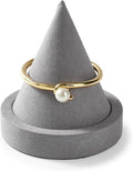Oirlv Microfiber Single Bracelet Display Stand Professional Jewelry Stand for Bangle Bracelet Watch (Light Grey,Microfiber)