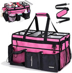 Extra-Large Cleaning Caddy With Detachable Divider,Cleaning Caddy For Cleaning Supplies Large Cleaning Supply Caddy With Adjustable Shoulder Strap & Waist Belt For Cleaners