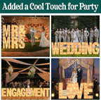 Marquee Letters 3 Feet Tall, 3FT Large Light up Letters V, Big Sign V with Warm White Light for 15th XV Birthday Wedding Proposal Engagement Graduation Party Backdrop Decorations