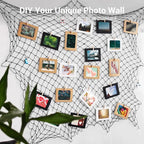 2 Pack Fish Net Decorations, 80x40 Inch Black Fishing Net Decor for Pirate Under The Sea Beach Theme Party, 3mm Thick Natural Cotton Versatile Nautical Netting for Wall Table Ceiling Halloween Decor
