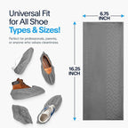Premium Boot & Shoe Covers Disposable Booties - 50 Pack - Durable, Non-Slip, Non-Toxic, Water Resistant, Recyclable Protectors for Indoor & Outdoor - Large Size Fits Most Shoes