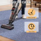 Marine Carpet,6 FT x 18 FT Blue-Gray Indoor Outdoor Carpet 0.2" Thick Boat Carpet with Water-Proof TPE Backing, Non-Slide Outdoor Marine Carpet Roll for Home, Patio, Porch, Deck