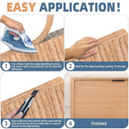 Red Oak Edge Banding, 3/4 inch x 500ft roll of Veneer Wood Edge Banding, Preglued Wood Tape Banding for Cabinet Repair Furniture