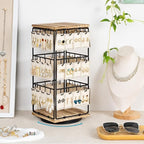 360 Rotating Earring Display Stands for Selling, Earring Rack Display Holder Stand, Jewelry Display for Selling Earring Cards, Necklaces, Rings, Bracelets, Hair Accessories (2 Pack)