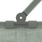 reisenthel carrybag twist sage - Sturdy shopping basket with plenty of storage space and practical inner pocket - Elegant and water-repellent design