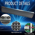HS Programmable Scrolling led sign, High Brightness Full Color Outdoor Waterproof, Digital Display Board for Advertising Store Business Window Restaurant P10 (39''x8'')